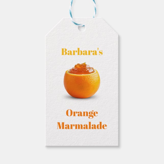 Etiqueta Para Presente Marmalade Laranja (Frente)