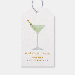 Etiqueta Para Presente Martini Cocktail Chá de panela Favor do Casamento