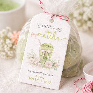 Etiqueta Para Presente Matcha Love Baby Shower | Green Tea 