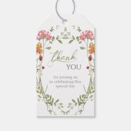 Etiqueta Para Presente Meadow Flowers Watercolor Baby Shower Thanks 