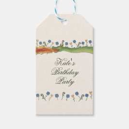 Etiqueta Para Presente Medieval Ren Faire dragon