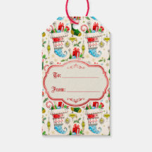 Meias de Natal Vintage Retro