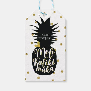 Etiqueta Para Presente Mele Kalikimaka Abacaxi Natal Personalizado Férias