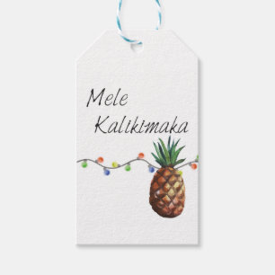 Etiqueta Para Presente Mele Kalikimaka - Tag do presente do Natal