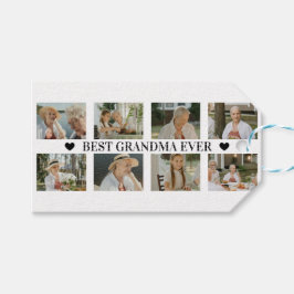 Etiqueta Para Presente Melhor Avó de Todos os Tempos Colagem de Fotos – P