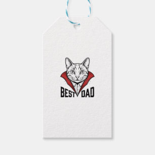 Etiqueta Para Presente Melhor Design de Gravação Vintage de Gato Vampiro 