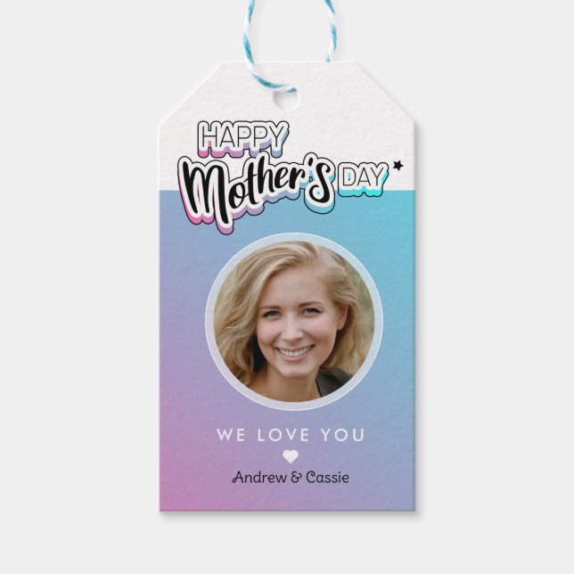 Etiqueta Para Presente Melhor mãe de sempre (Frente)