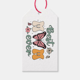 Etiqueta Para Presente Melhor Mãe De Sempre Com Borboleta