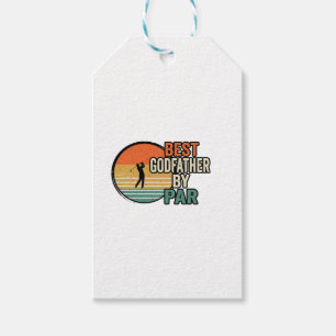 Etiqueta Para Presente Melhor Padrinho pela Par Vintage Golf Vector Desig