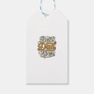 Etiqueta Para Presente Melhor Pai de Todos Camisa com Letras Vintage Desi