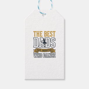 Etiqueta Para Presente Melhores Pais Têm Filhas Que Dançam Camiseta Vinta
