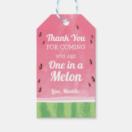 Etiqueta Para Presente Melon obrigado você favorece o brinde da garota um