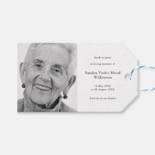 Etiqueta Para Presente Memorial Seed Packet Funeral Favor Foto moderna