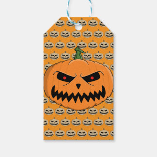 Etiqueta Para Presente Menacing Jack O'Lantern Halloween