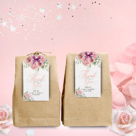 Etiqueta Para Presente Menina Bebê em Flor Ficha de Presente de Chá de Be