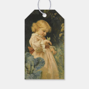Etiqueta Para Presente Menina com uma Borboleta Amarela (por Frederick Mo