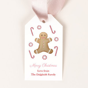 Etiqueta Para Presente Meninas Feriados Gingercake Man Peppermint Candy