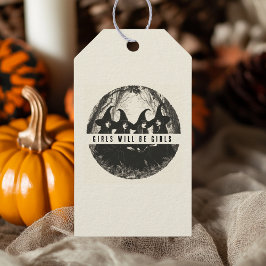 Etiqueta Para Presente "Meninas Serão Raparigas | Bruxa Bonita Themed Hal