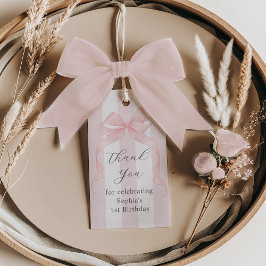 Etiqueta Para Presente Meninas Só Querem Ser Um Obrigado pelo 1º Aniversá