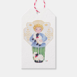 Etiqueta Para Presente Menino Anjo com etiqueta de presente de Cordeiro