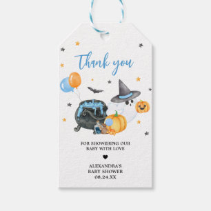 Etiqueta Para Presente Menino Boo Chá de fraldas Fantasma Tags de Favor