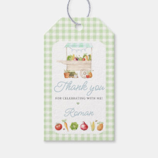 Etiqueta Para Presente Meninos Fazendeiros Mercado Vegetal Aniversário