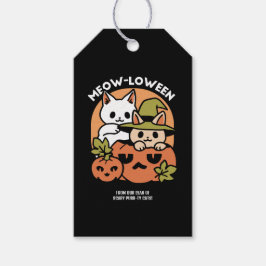 Etiqueta Para Presente Meow-Loew - Festivo Halloween Design
