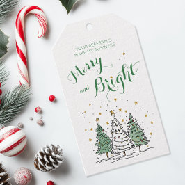 Etiqueta Para Presente Merry & Bright Christmas Pop By