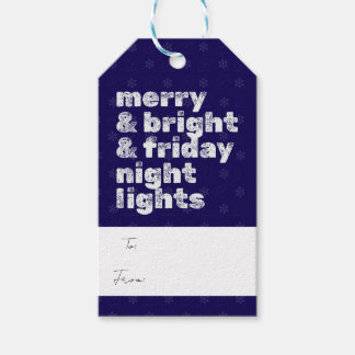 Etiqueta Para Presente Merry & Bright & Friday Night Lights Tag