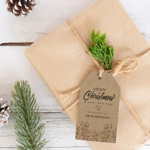 Etiqueta Para Presente Merry Christmas Bagas Personalizadas