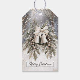 Etiqueta Para Presente Merry Christmas Bells Gift Tag