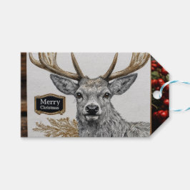 Etiqueta Para Presente Merry Christmas greeting