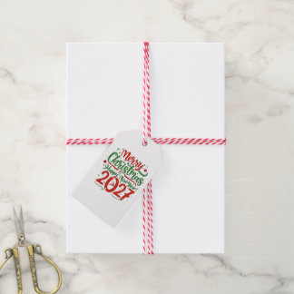 Etiqueta Para Presente Merry Christmas Happy New Year 2026 Reindeer