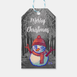 Etiqueta Para Presente Merry Christmas pixelart, Pixel Art