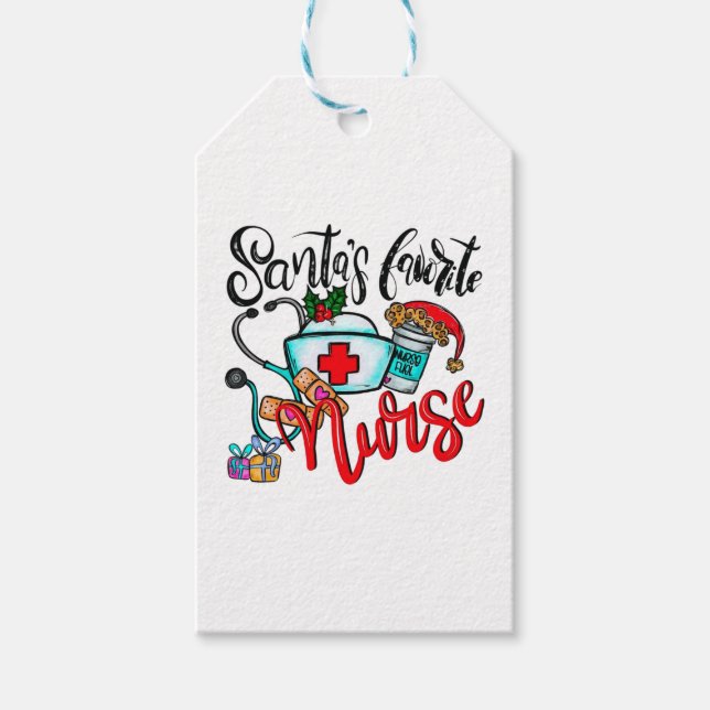 Etiqueta Para Presente Merry Christmas Reindeer (Frente)