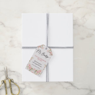 Etiqueta Para Presente Meu Batizado Para Menina Rosa Floral Batismo Padrã