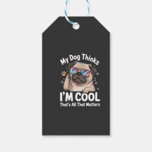 Etiqueta Para Presente Meu cachorro acha que sou legal, isso é tudo o que