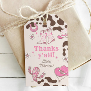 Etiqueta Para Presente Meu Primeiro Obrigado Rodeo Cowgirl