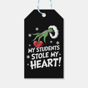 Etiqueta Para Presente Meus Alunos Roubaram Meu Coração Natal Professor d