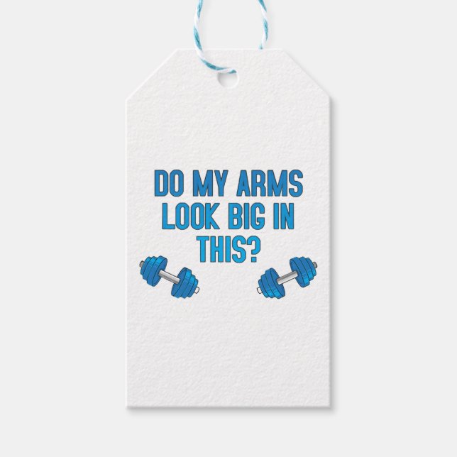 Etiqueta Para Presente Meus Braços Parecem Grandes Nisto? (Frente)