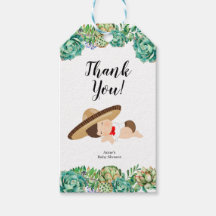 Mexicano Cactus Boy Baby Muchacho Tag Favor