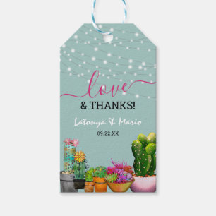 Etiqueta Para Presente Mexicano Fiesta Love & Obrigados Obrigado