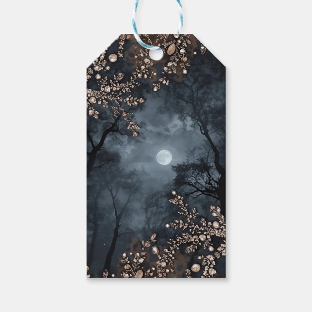 Etiqueta Para Presente Midnight Crystal (Frente)