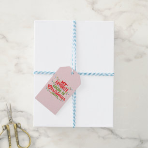 Etiqueta Para Presente Minha Cor Favorita É Luzes De Natal