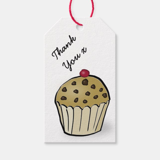 Etiqueta Para Presente Mini Muffins Thank You (Frente)