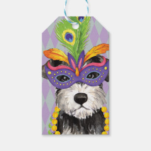 Etiqueta Para Presente Mini Schnauzer do carnaval