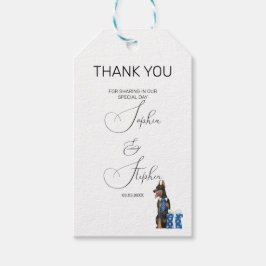 Etiqueta Para Presente Minimalismo com Ilustração de Cachorro