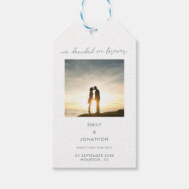 Etiqueta Para Presente Minimalista Decidiu para sempre seu roteiro de fot