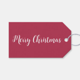 Etiqueta Para Presente Miniminalista cor-de-rosa quente com cor de tendên