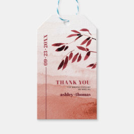 Etiqueta Para Presente Mínimo de tipografia infantil Obrigado casamento